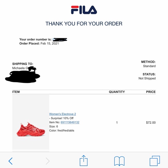 Fila Electrove 2 Limited Edition V Day Women’s Sneakers EUC In Box - Picture 16 of 16